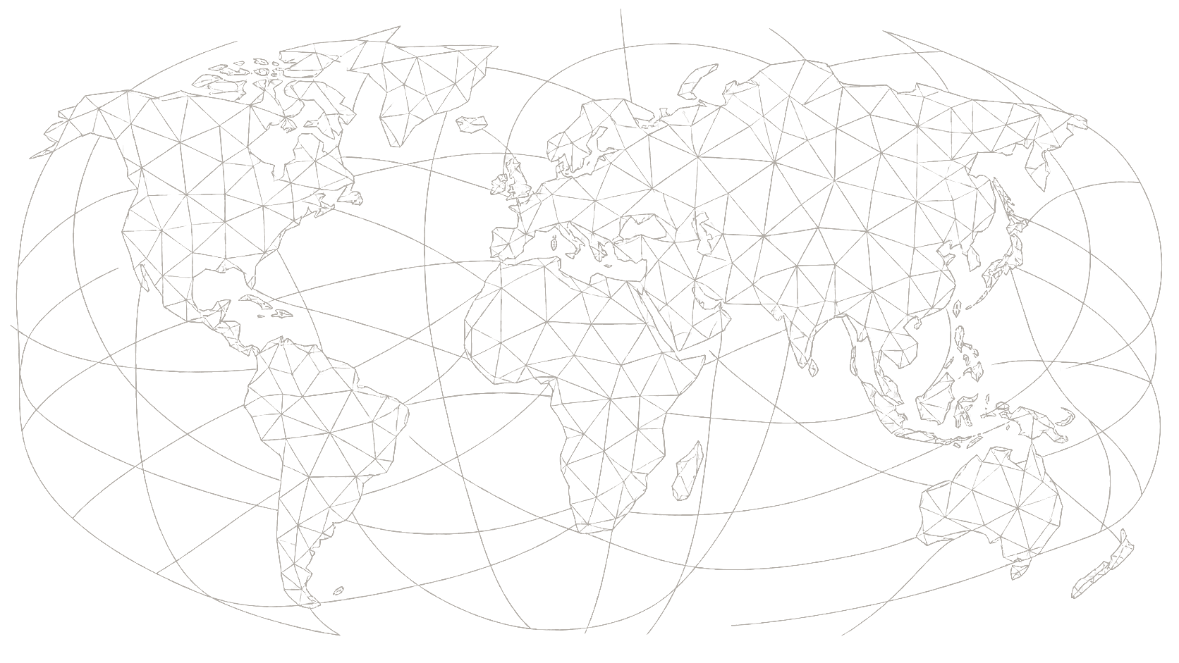 Geometric line map of the world